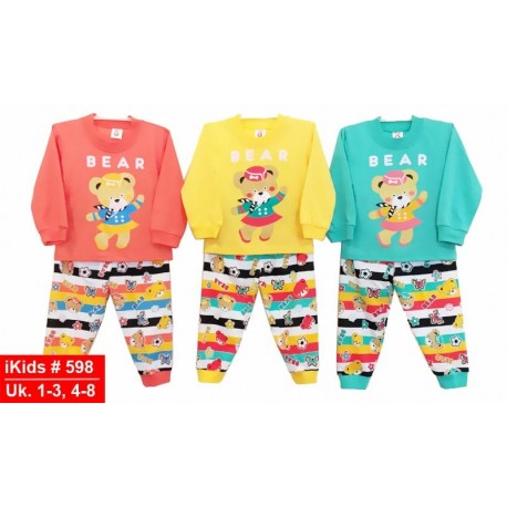 IKIDS Piyama Anak Panjang - 598 (Pramugari Bear)