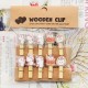 Wooden Clip isi 10pcs KARAKTER - HD011