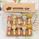 Wooden Clip isi 10pcs KARAKTER - HD011