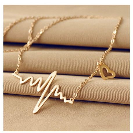 Kalung Rantai Detak Jantung [KALUNG] - JW005