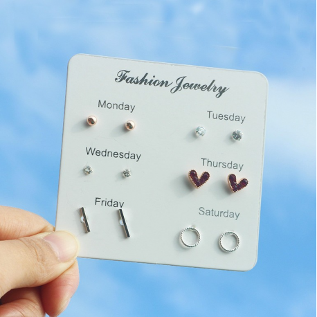 Anting Tindik Set Isi 6 Pasang - JW010