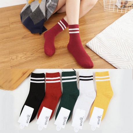 Knee Socks 2 Garis - CS032
