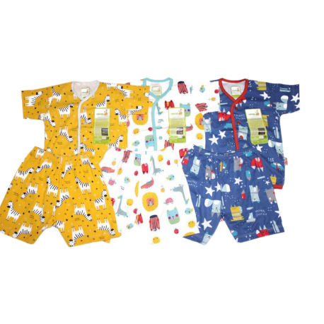 Velvet - ECER 1SET Setelan Starry Night - Kancing Depan - Tangan Pendek [ECER 1 SET]