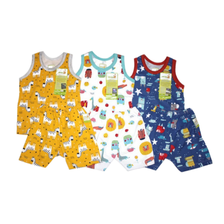 Velvet - ECER 1SET Setelan Starry Night - Tanpa Kancing - Tangan Kutung [ECER 1 SET]