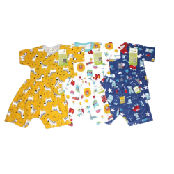 Velvet - ECER 1SET Setelan Starry Night - Kancing Pundak - Tangan Pendek [ECER 1 SET]