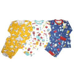 Velvet - ECER 1SET Setelan Starry Night - Kancing Pundak - Tangan Panjang [ECER 1 SET]