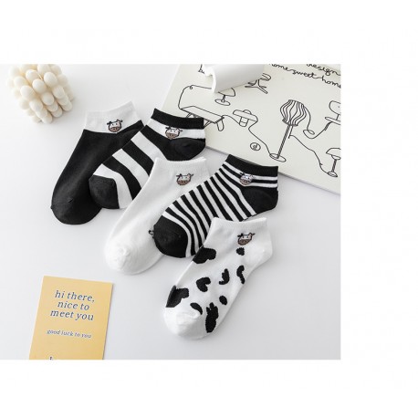 Sock Black Cow Series - CS233