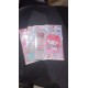 6Pcs Sticker Girl Red Umbrella - ST514
