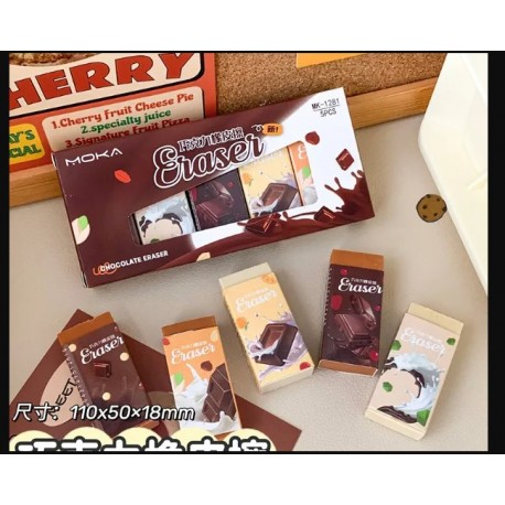 5Pcs Chocolate Eraser - ST526