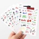 8Pcs Sticker Deco Calligraphy - ST528