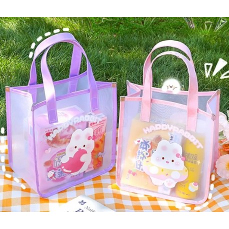 Totebag Jaring Kawaii Bear Rabbit -  BG107