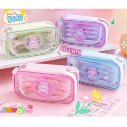 Pencil Case Multilayer Bunny Love - PC102