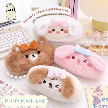 Pencil Case Fluffy Cute Animal - PC103