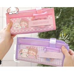 Pencil Case Girl Hat Animal - PC104