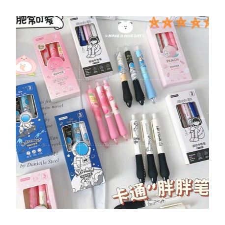 Moka 3Pcs Pulpen Gel Mekanik - PN347