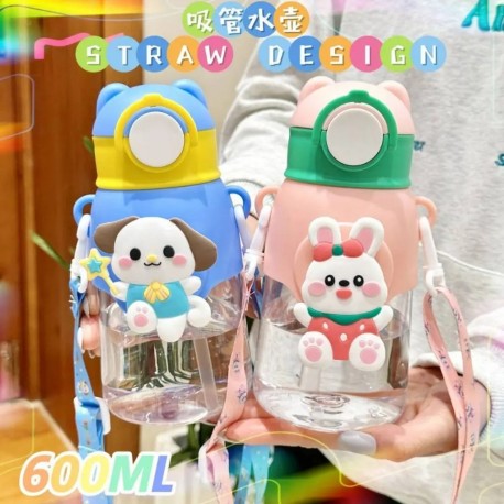 Botol Minum Straw Karakter - BM036