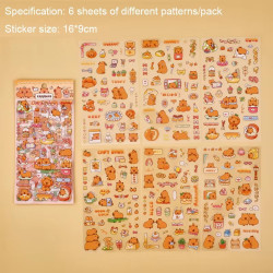 4 Pcs Sticker Karakter 9x19CM - ST662