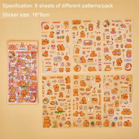 4 Pcs Sticker Karakter 9x19CM - ST662