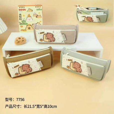 Pencil Case Boat Cute Capybara - PC141
