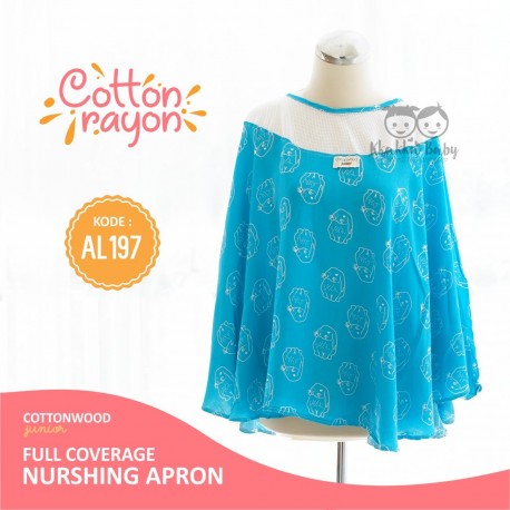 Cottonwood - Full coverage Nursing Apron (Japanese Cotton) - AL 197