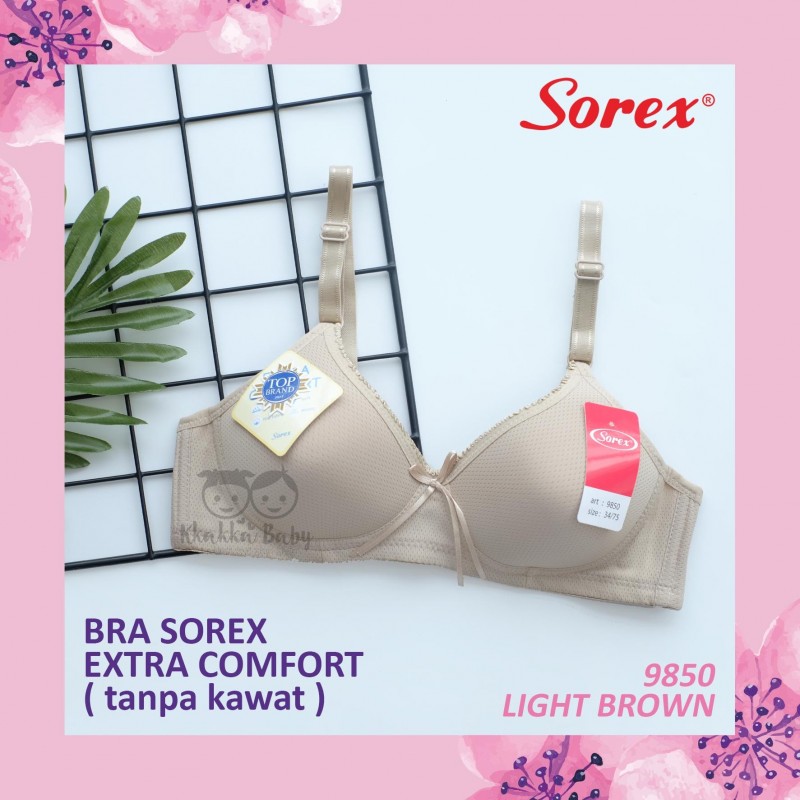 Sorex - Bra Sorex Extra Comfort 9850 (Tanpa Kawat) - Light Brown ...