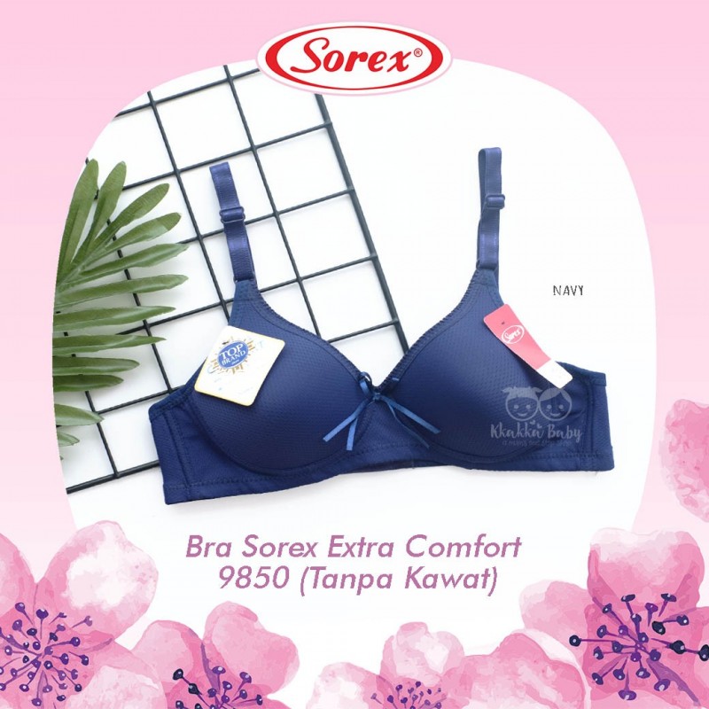 Sorex - Bra Sorex Extra Comfort 9850 (Tanpa Kawat) - Navy - Kkakka.ID ...