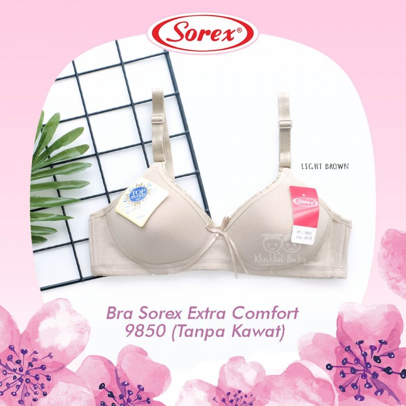 Sorex - Bra Sorex Extra Comfort 9850 (Tanpa Kawat) - Light Brown ...