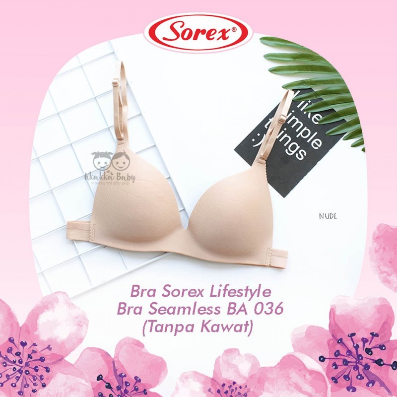 Sorex - Bra Sorex Lifestyle Bra Seamless BA 036 (Tanpa Kawat