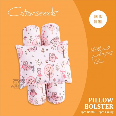 Cottonseeds - Pillow Bolster - Owl in the Tree