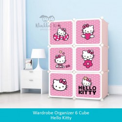 Wardrobe Organizer 6 Cube - Hello Kitty