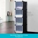 Wardrobe Organizer 4 Cube - Transparent