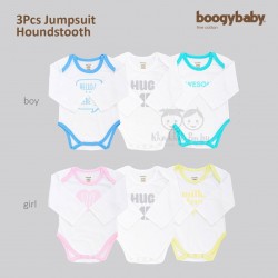 Boogy Baby - 3Pcs Jumpsuit (Jumper Panjang) - Houndstooth