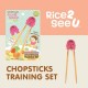Mother's Corn - Rice 2 See U Chopsticks Training Set - Blue