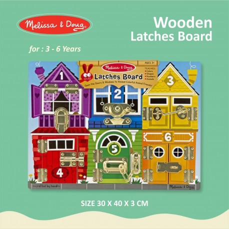 Melissa & Doug - Wooden Latches Board