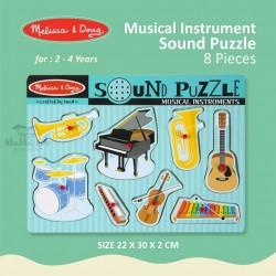 Melissa & Doug - Musical Instruments Sound Puzzle - 8 Pieces