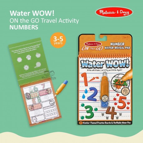 Melissa & Doug - Water WOW! Numbers - ON the GO Travel Activity