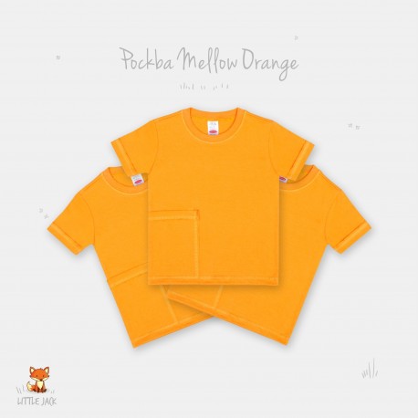 Little Jack - Pocket Basic T-Shirt - Mellow Orange