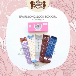 Petite Mimi - 5Pairs Long Sock Box Girl - Cattleya