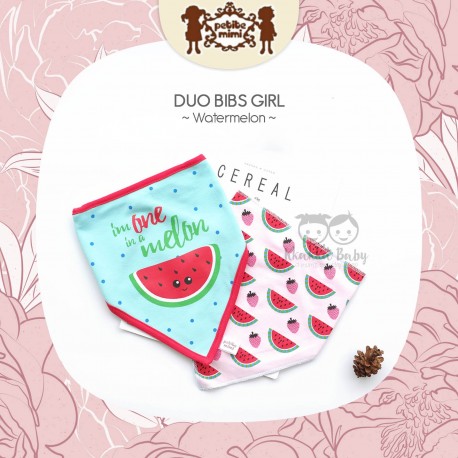 Petite Mimi - Duo Bibs Girl - Watermelon