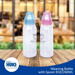 Huki - Weaning Bottle with Spoon 9OZ/260ML