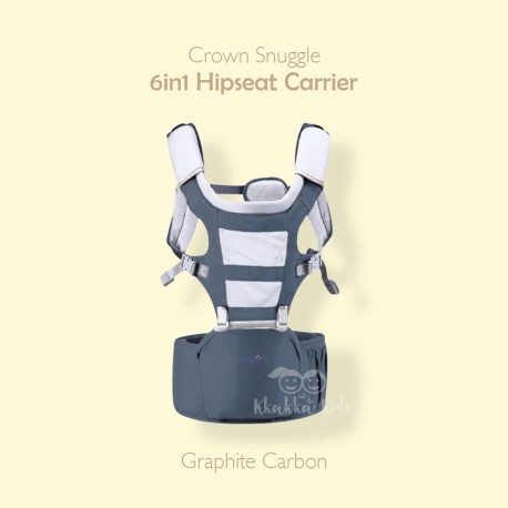 Crown Snuggle 6 in 1 Hipseat Carrier Gendongan Bayi
