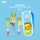 Edison - Stainless Chopstk+Spoon+Fork+Case - Lion