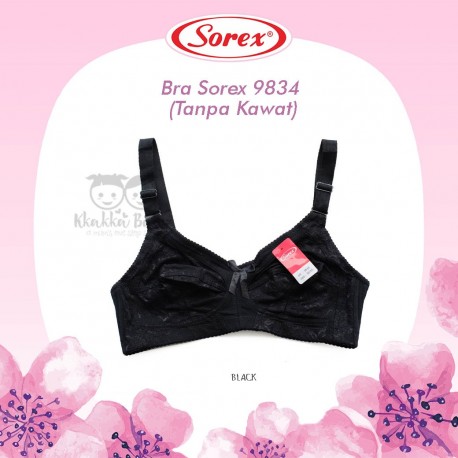 Sorex - Bra Sorex 9834 (Tanpa Kawat) - Black