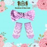 Petite Mimi - Sock and Headband Set - Purple Polka