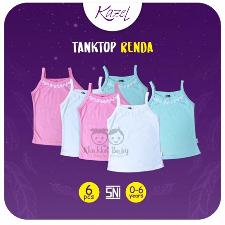 Kazel - Tanktop Renda (6 pcs/pack)