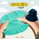Syafeea Dress & Hijab - ( Mint - Navy )