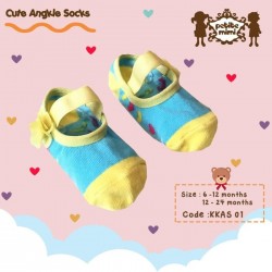 Petite Mimi - Cute Ankle Socks - Kuning bunga