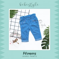 Bebestyle - Flower Jeans Pants