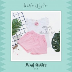Bebestyle - Pink White Set