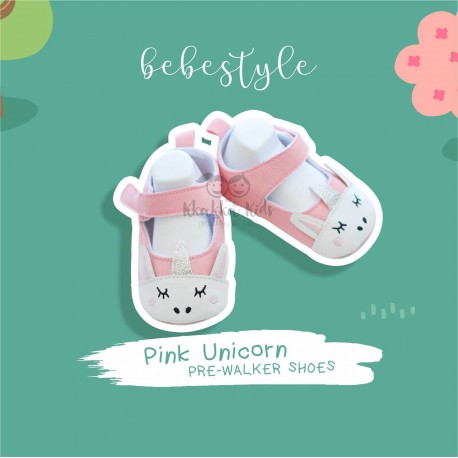 Bebestyle - Pink Unicorn Pre-Walker Shoes